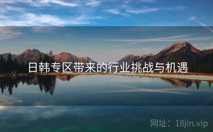 日韩专区带来的行业挑战与机遇 日韩专区带来的行业挑战与机遇