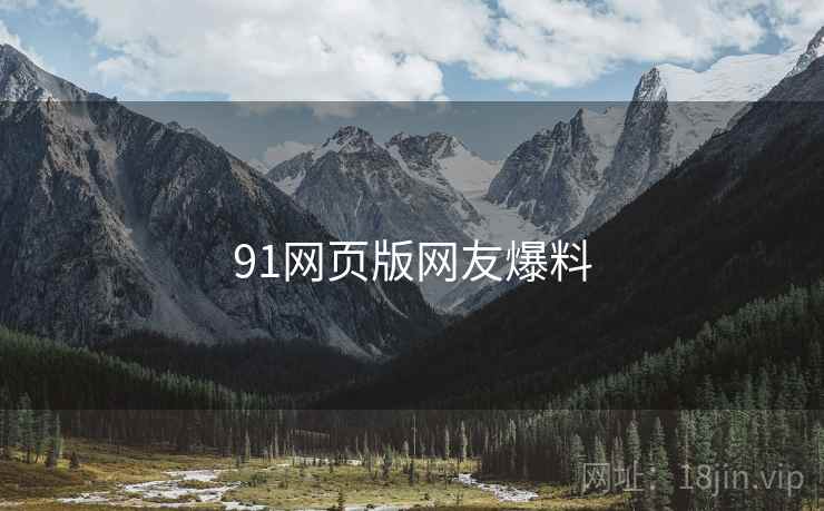 91网页版网友爆料 91网页版网友爆料
