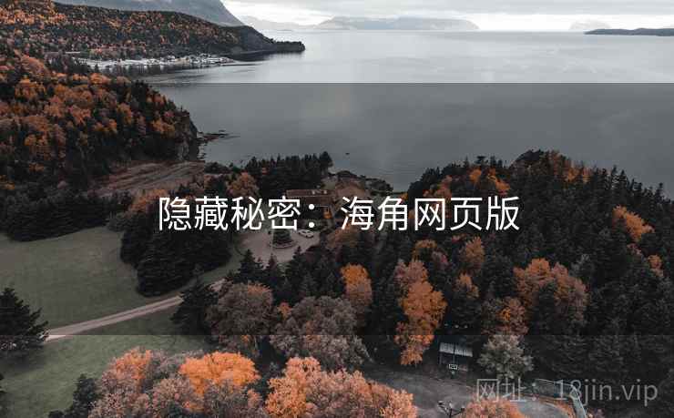 隐藏秘密：海角网页版