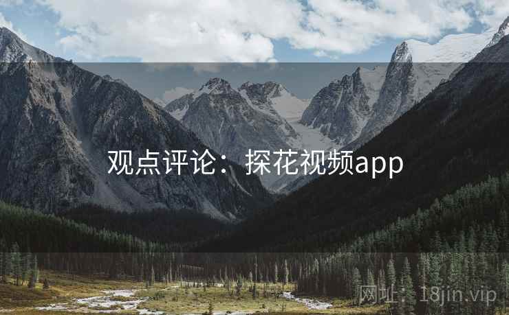 观点评论：探花视频app