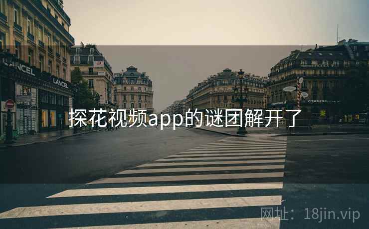 探花视频app的谜团解开了